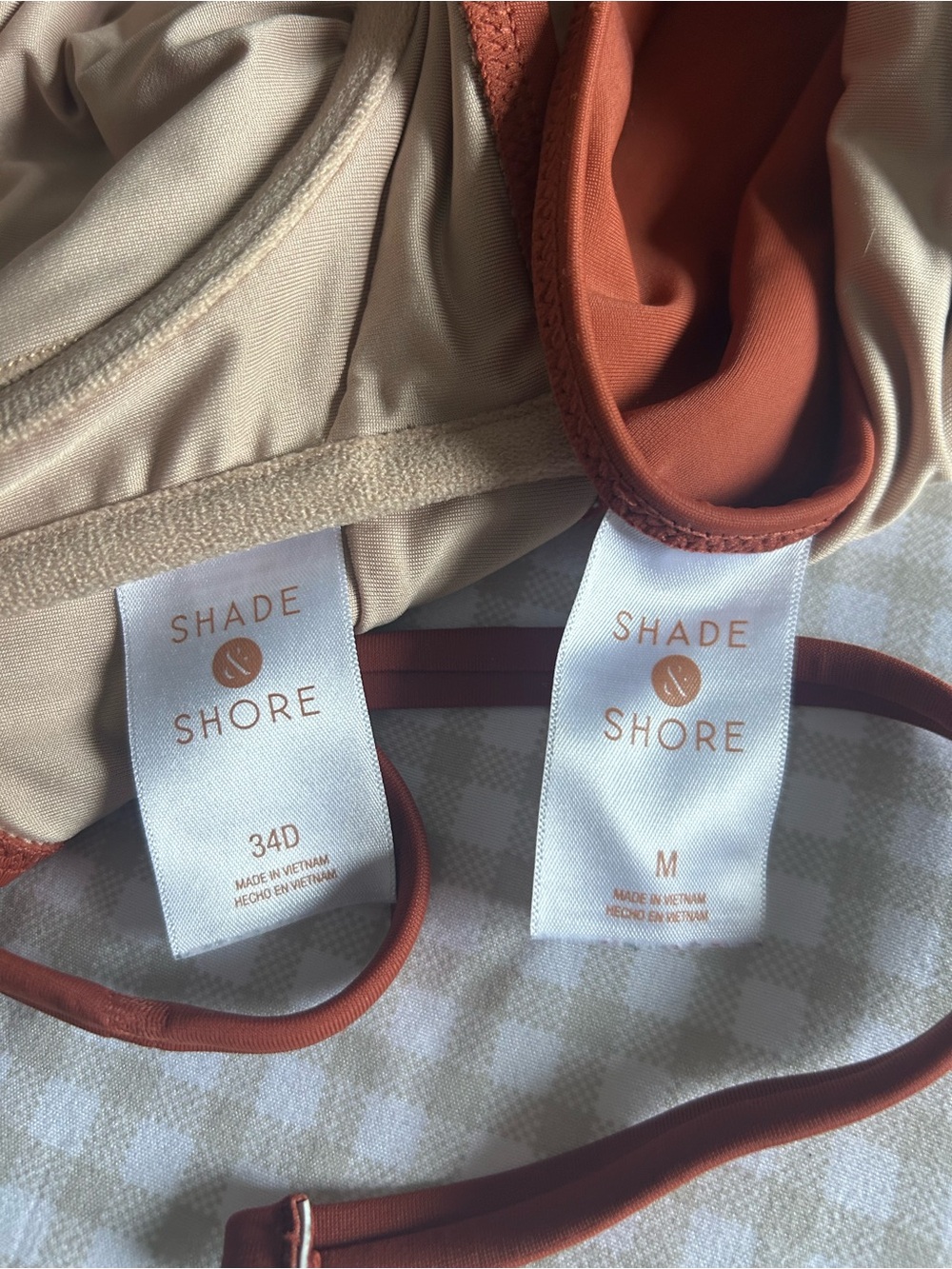 Shade & Shore Rust Tie-String Bikini Set - Picture 7 of 7